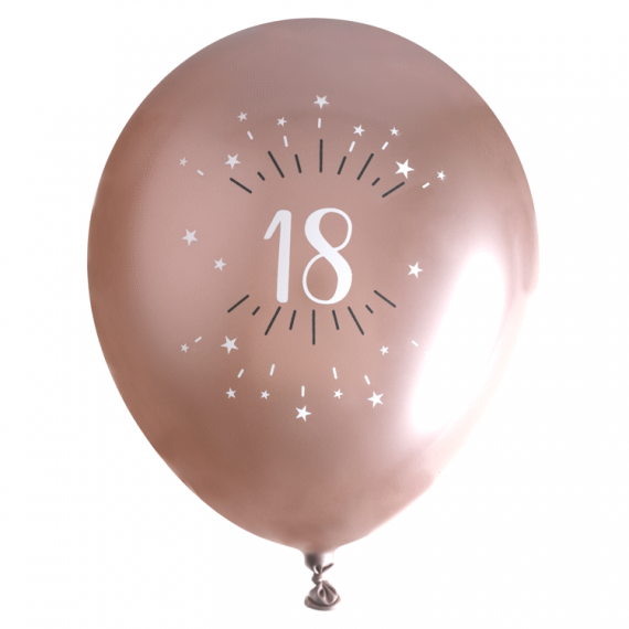 Ballon anniversaire 18 ans Rose Gold - Deco de fête anniversaire