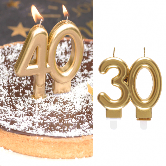 bougie anniversaire chiffre 30 - deco anniversaire 30 ans pas cher -  Badaboum