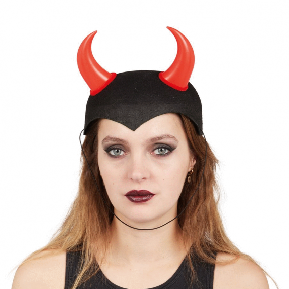 Chapeau Feutre Diable Adulte, accessoire pour deguisement pas cher -  Badaboum