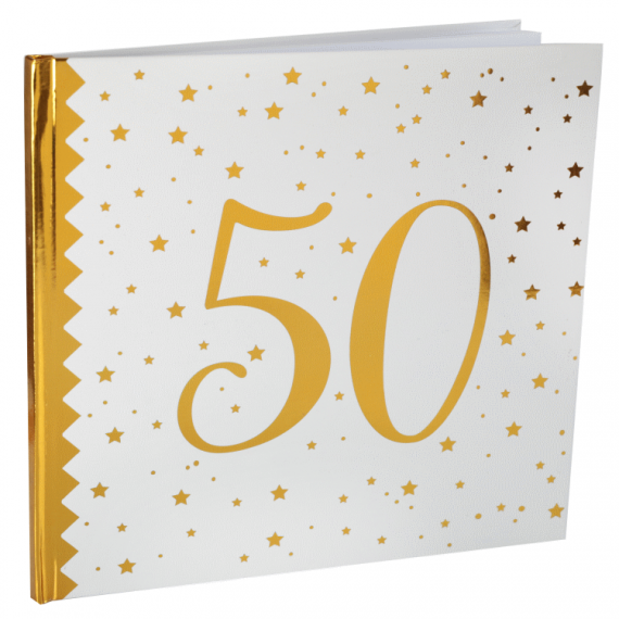 Livre d'or Anniversaire 50 ans - Deco Anniversaire pas cher 50 ans