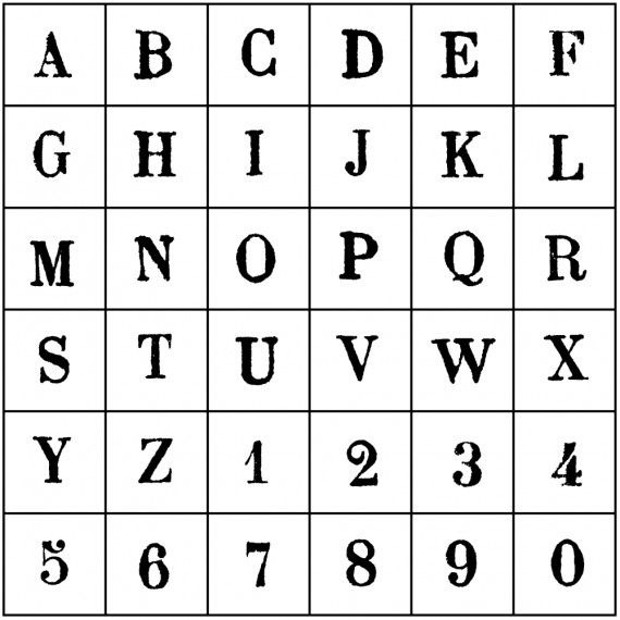 Tampons Alphabet Majuscules coffret en bois