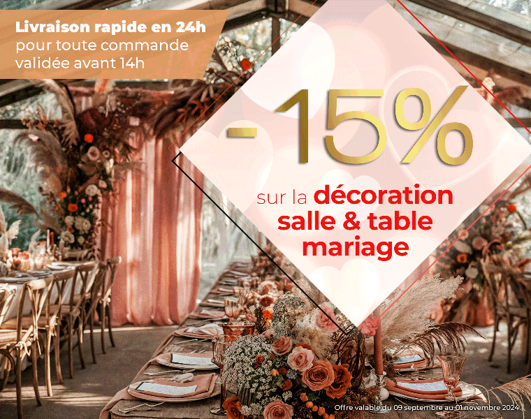 Decoration mariage pas cher